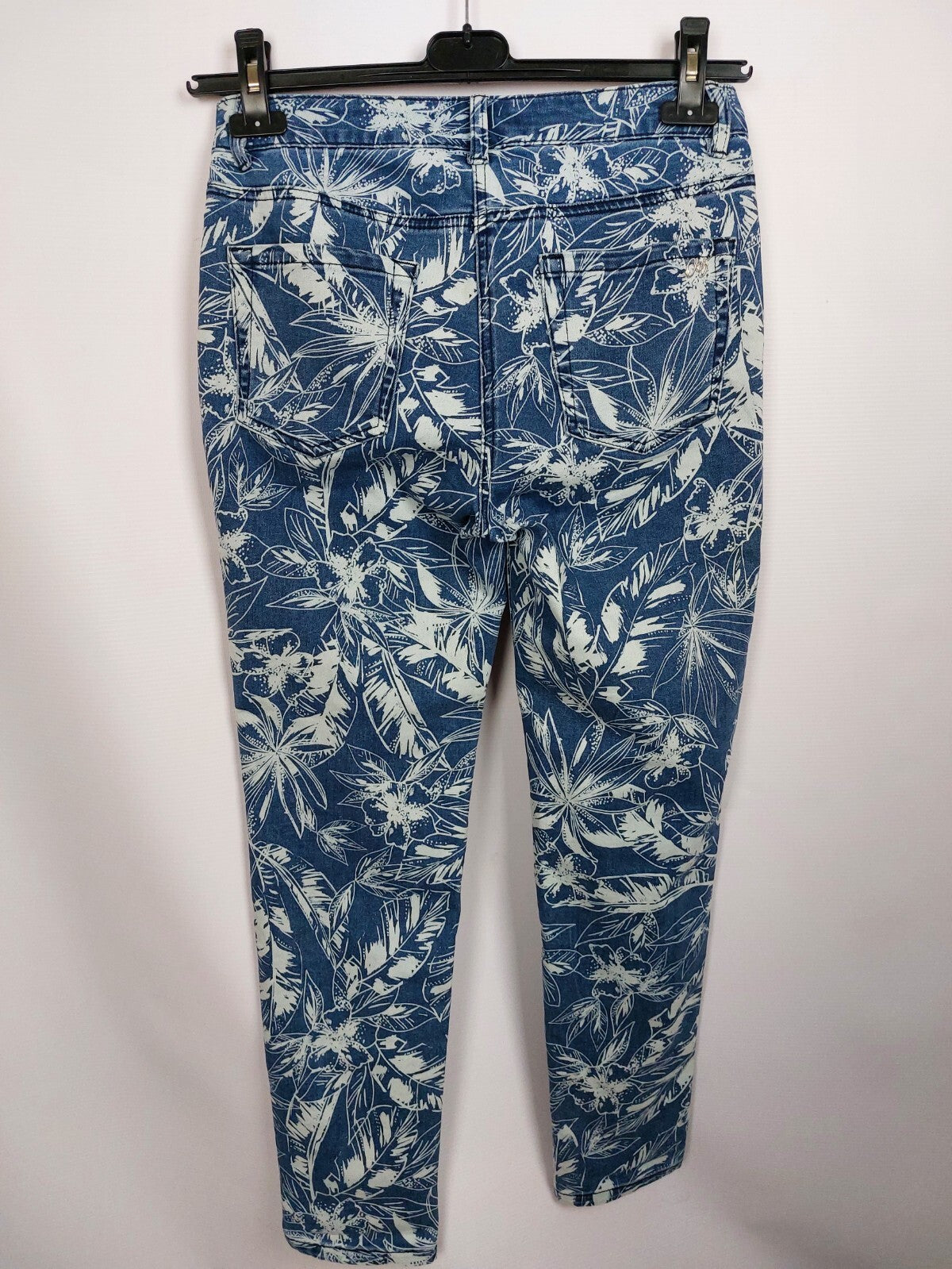 EK3319 Damen Jeans von Amy Vermont, blau/weiß, Gr. 364