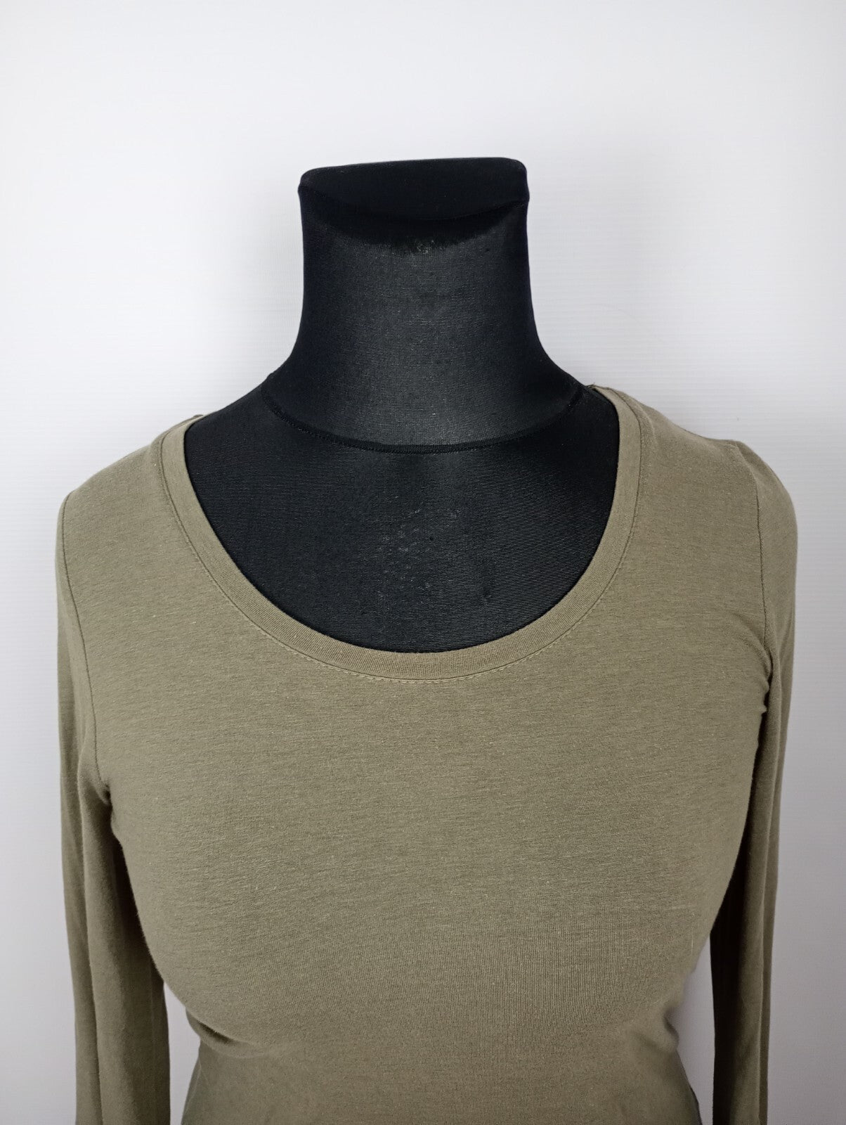 EK5079 Damen Langarmshirt von Saint Tropez, graugrün, Gr. XL1