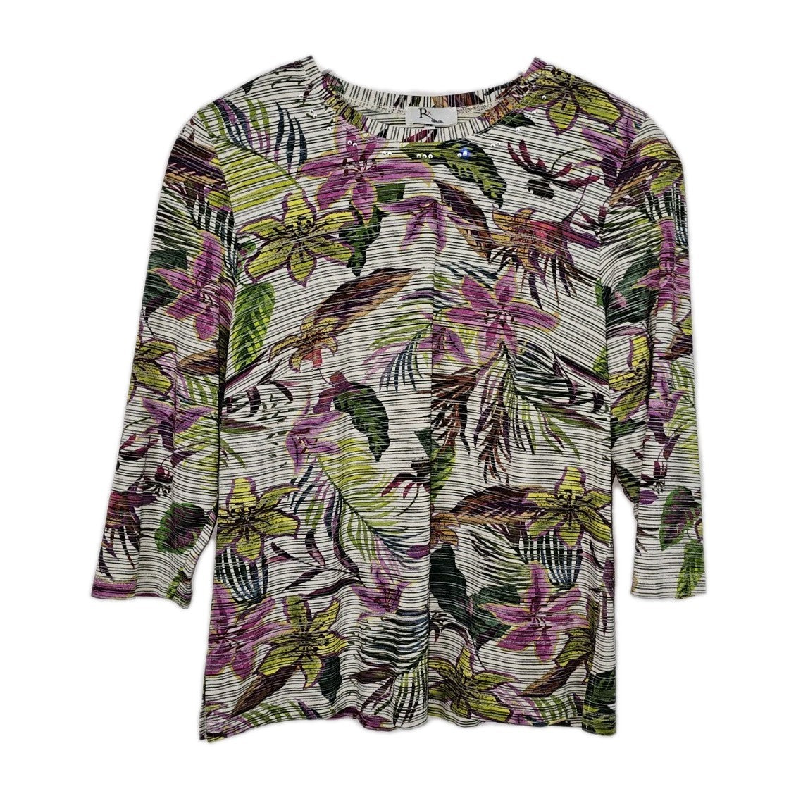 EK11232 Damen T-Shirt von RK Collection, Mehrfarbig, Gr. 420
