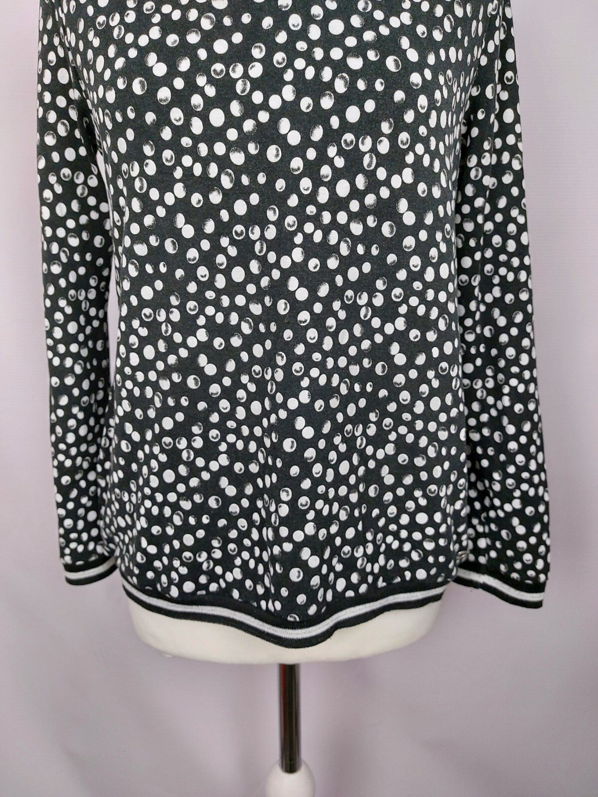 EK4810 Damen Shirt von Lisa Tossa, schwarz-weiß, Gr.M2