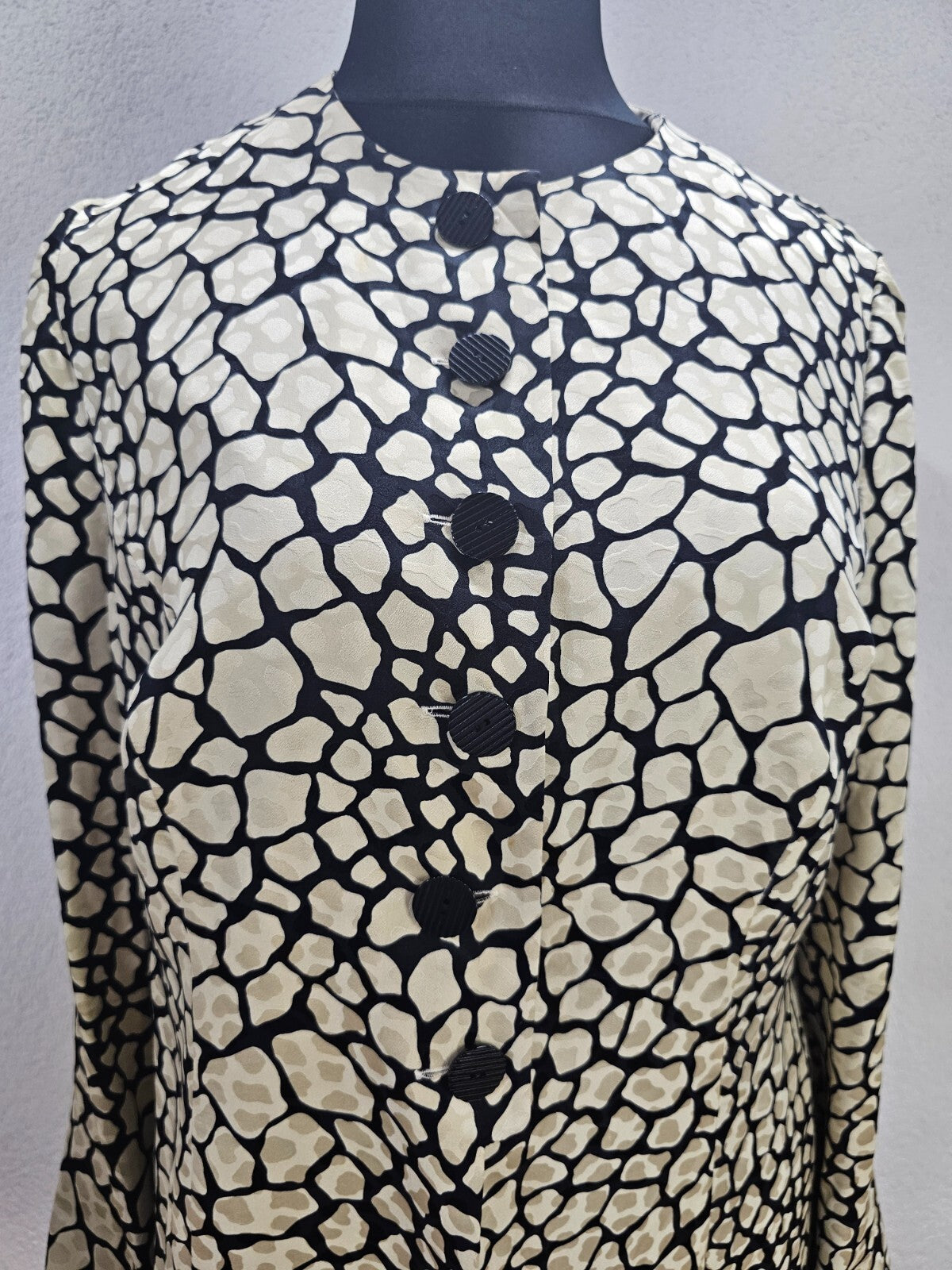 EK4907 Damen Blusenjacke von Fink, beige/schwarz, Gr. 481