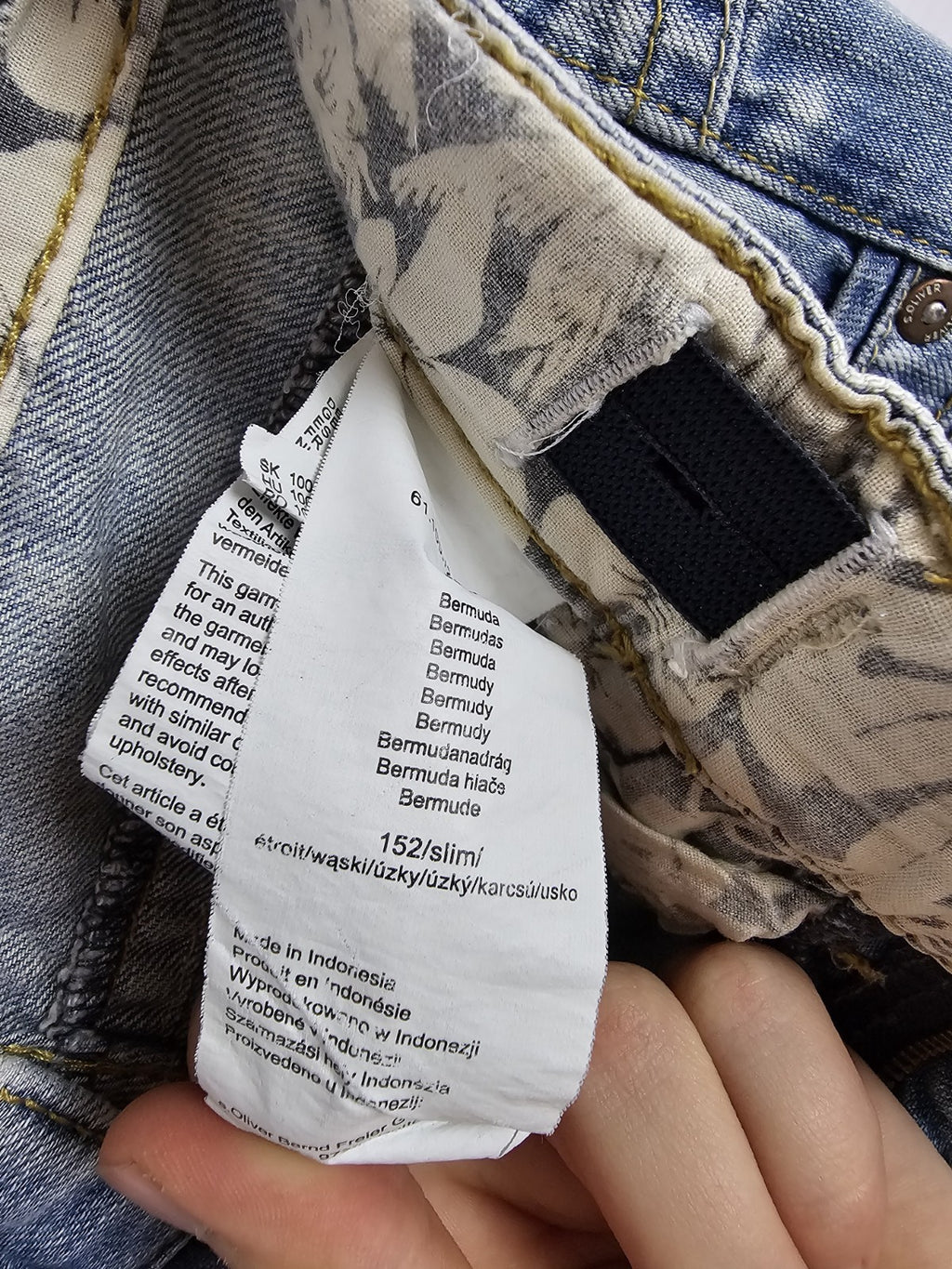 EK 10781 Kinder Kurze Jeans von s.Oliver, Blau, Gr. 1524