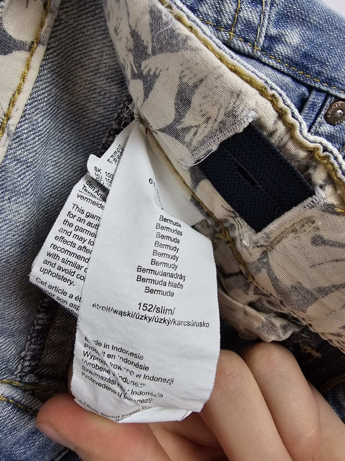 EK 10781 Kinder Kurze Jeans von s.Oliver, Blau, Gr. 1524