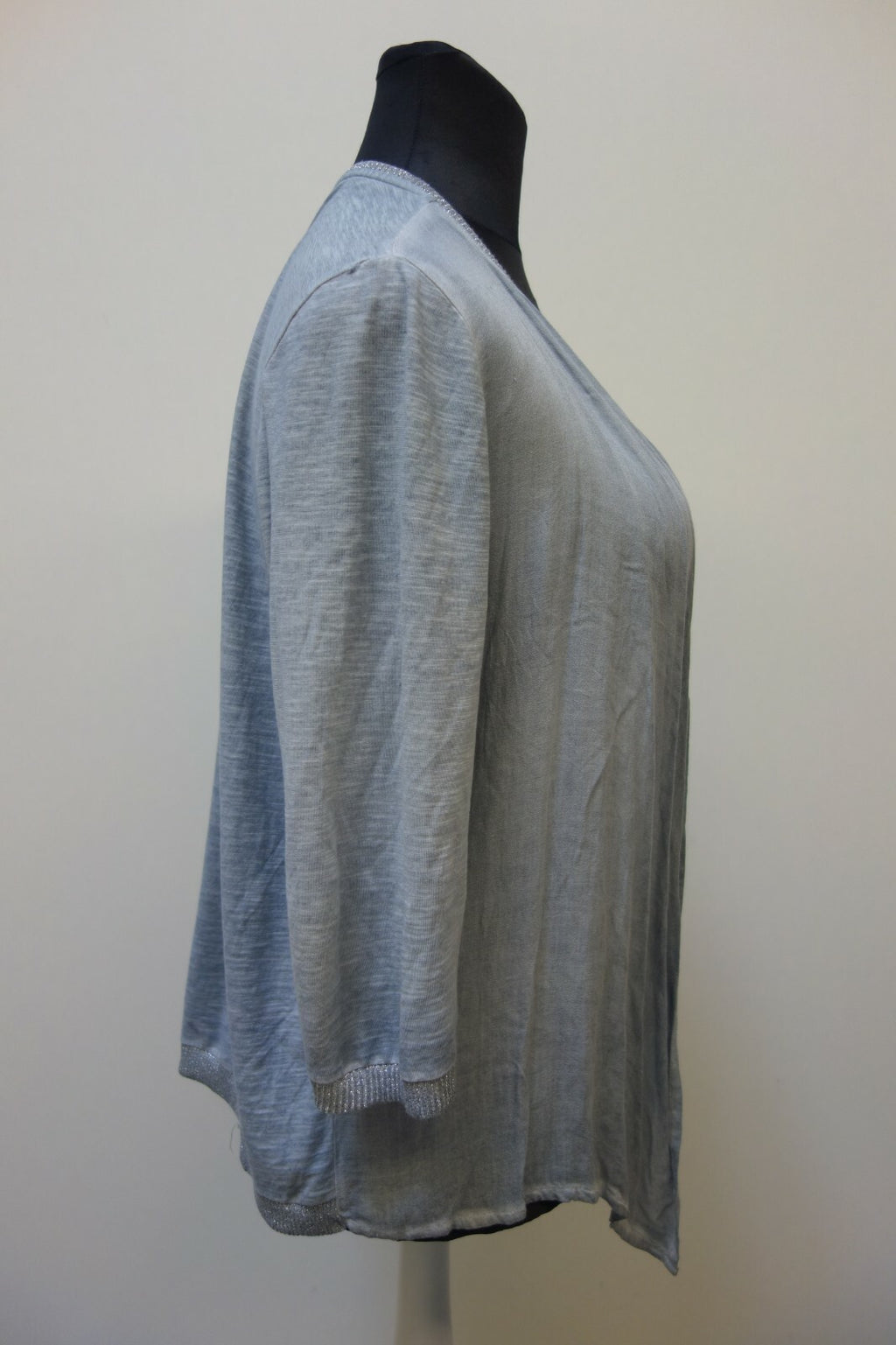 EK1548 Damen dünnes Jäckchen von Monari, Gr. M, blau-grau3