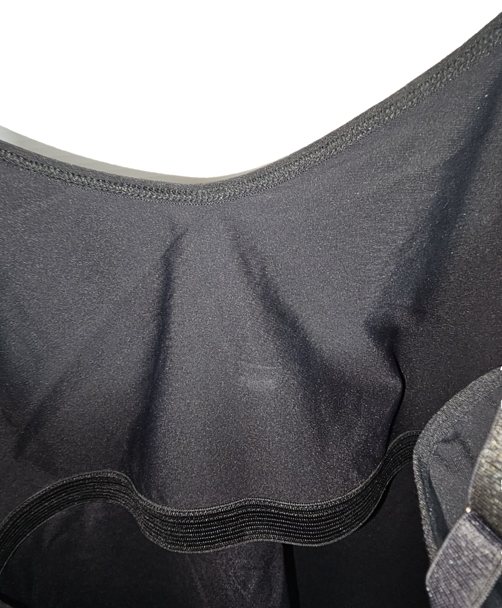 EK8056 Damen Top mit eingenähten Bustier, schwarz, Gr.S3