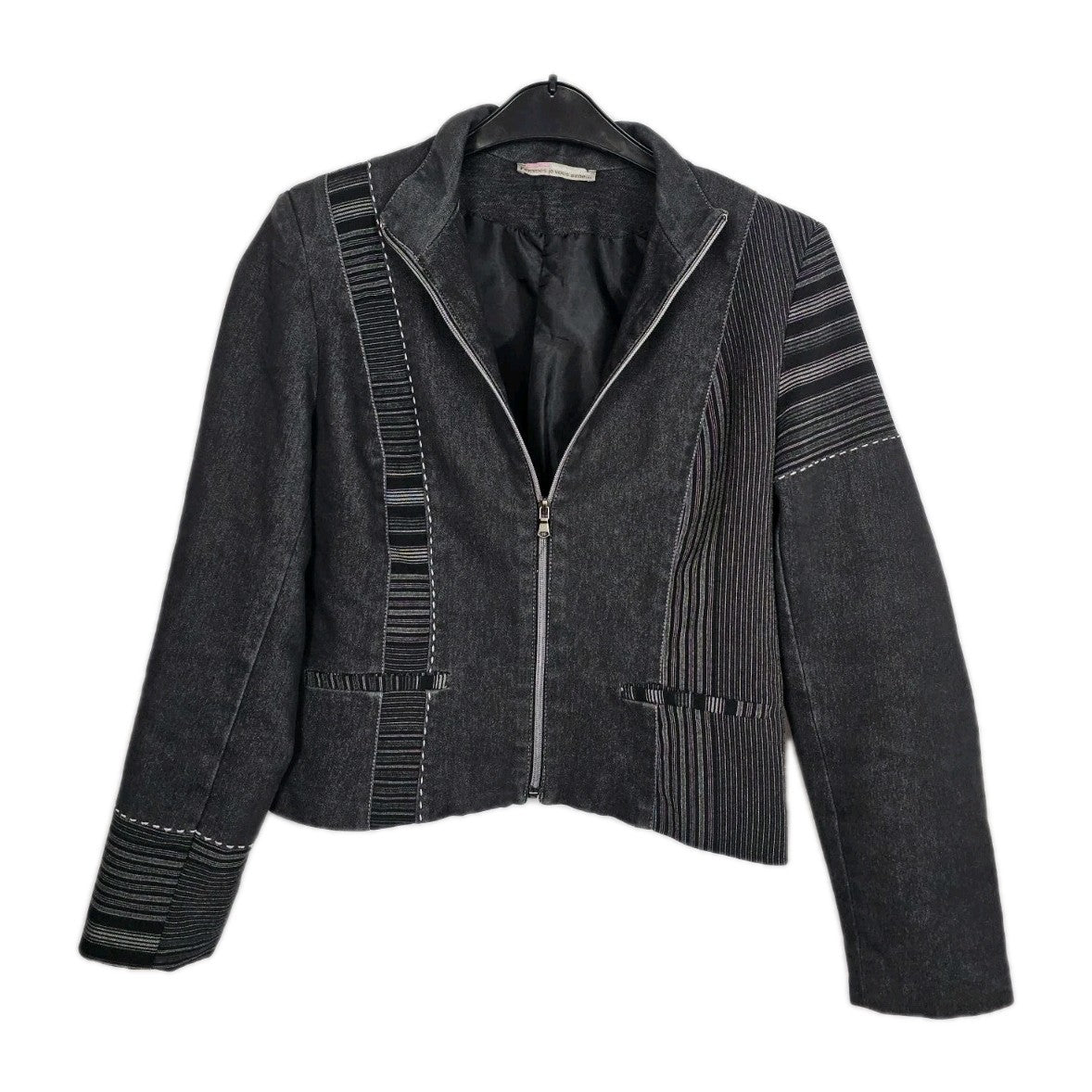 EK10249 Damen Zweiteiler von "Femmes je vous aime", grau, Jacke und Hose, Gr.381
