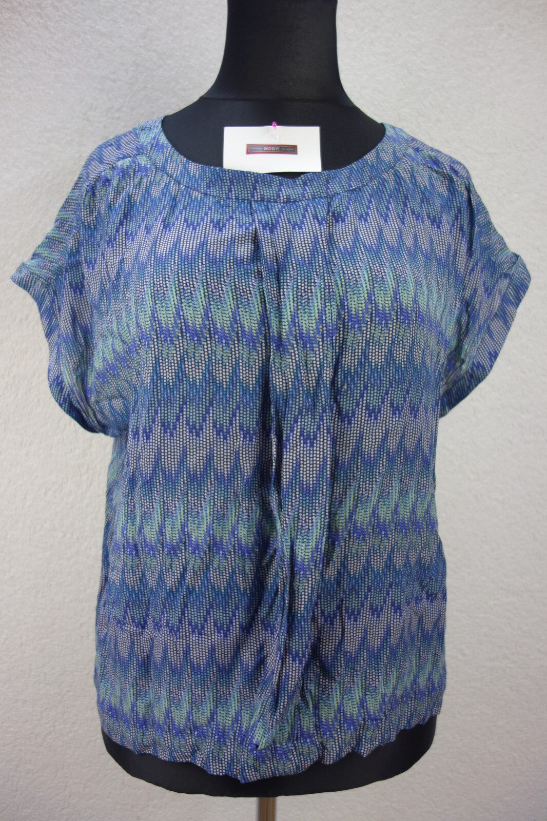 EK2632 Damen Bluse von 1.2.3 Paris, blau, Gr. 440