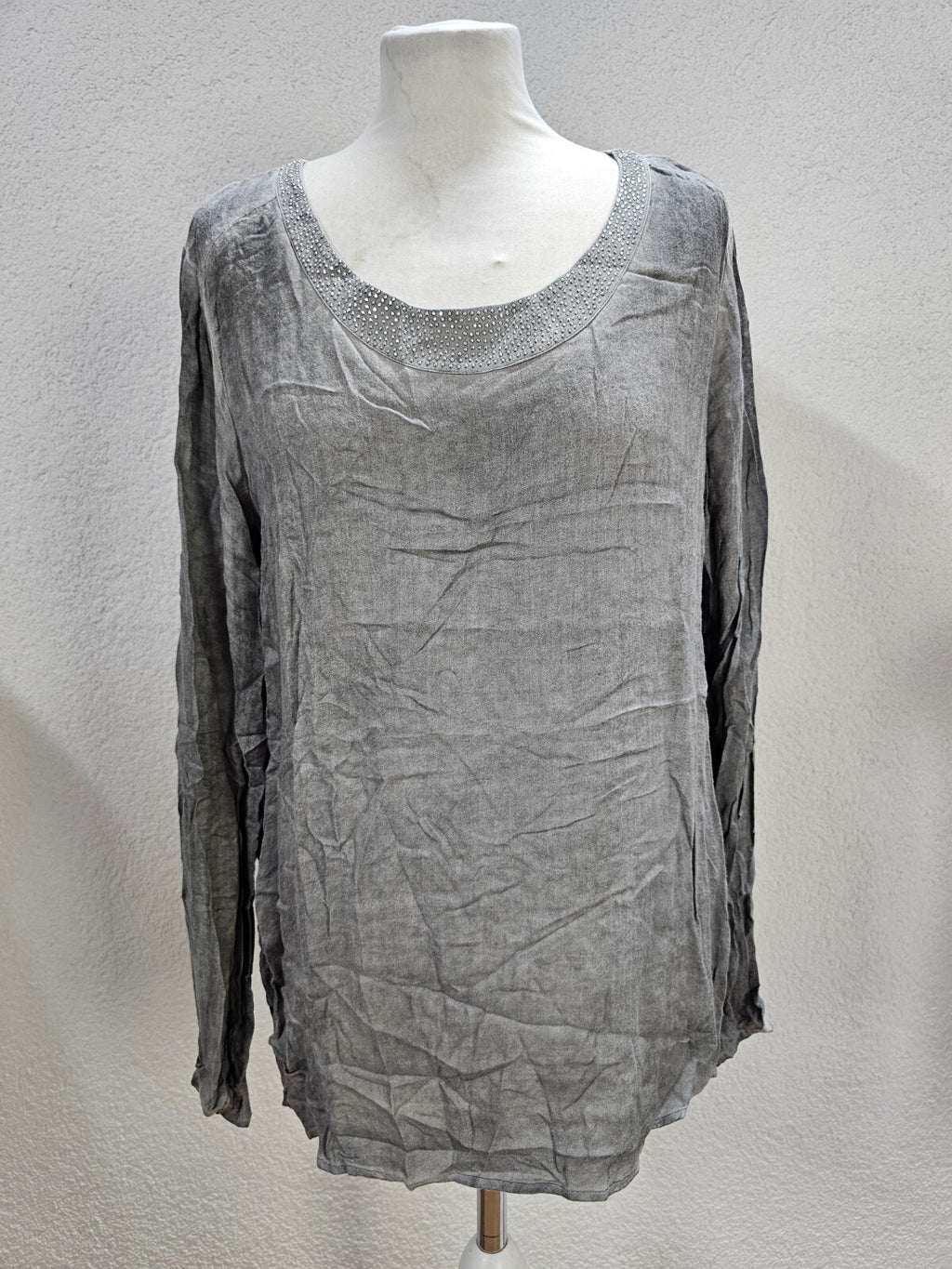 EK6179 Damen Bluse von Marc Aurel, grau, Gr. 400