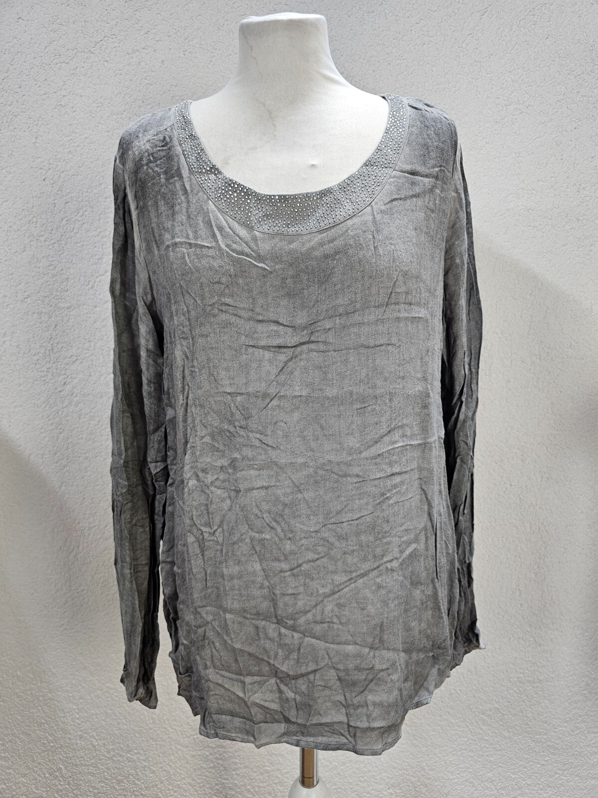 EK6179 Damen Bluse von Marc Aurel, grau, Gr. 400