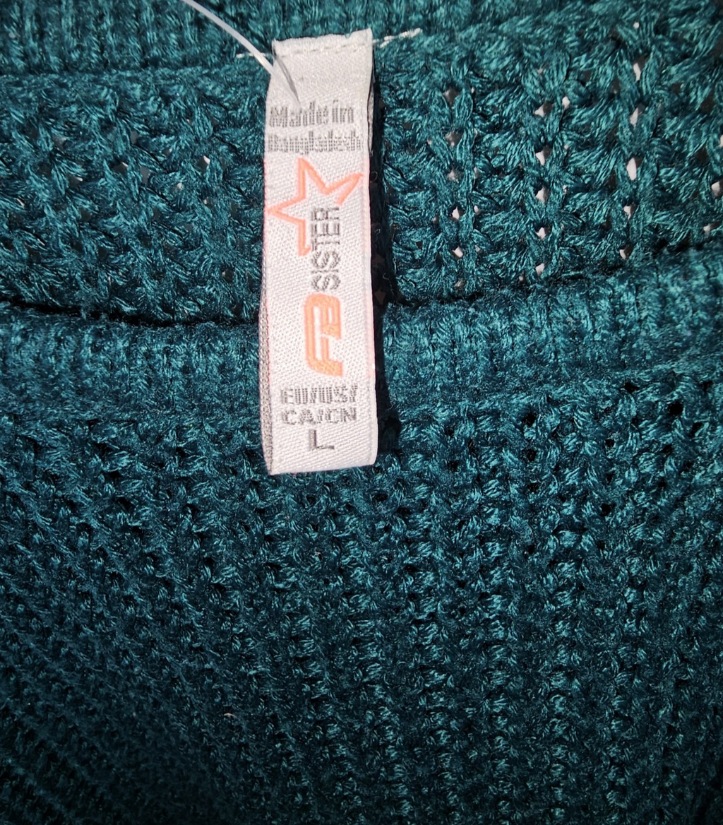 EK7274 Damen Pullover von FB Sister, grün, Gr.L1