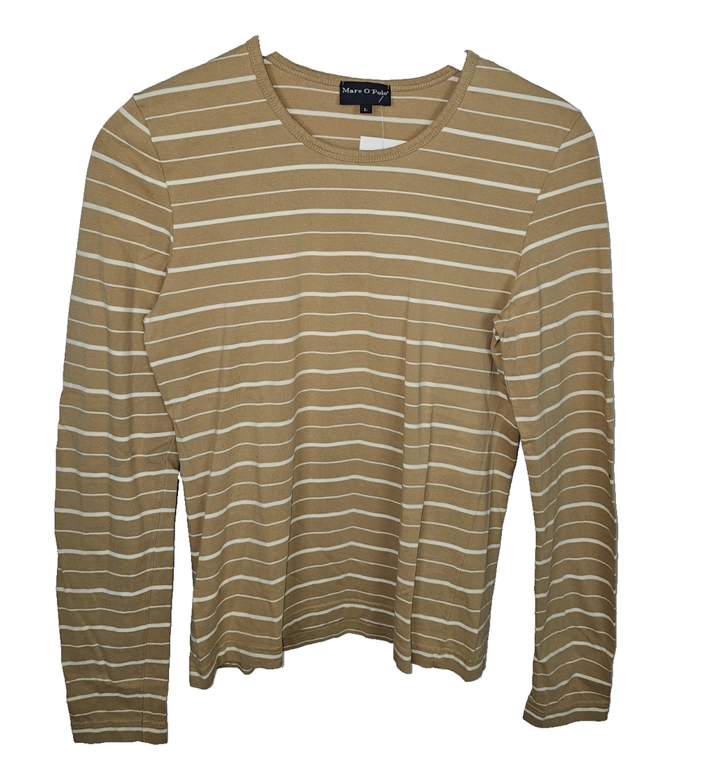 EK7566 Damen Langarmshirt von Marc O'Polo, beige, Gr.L0