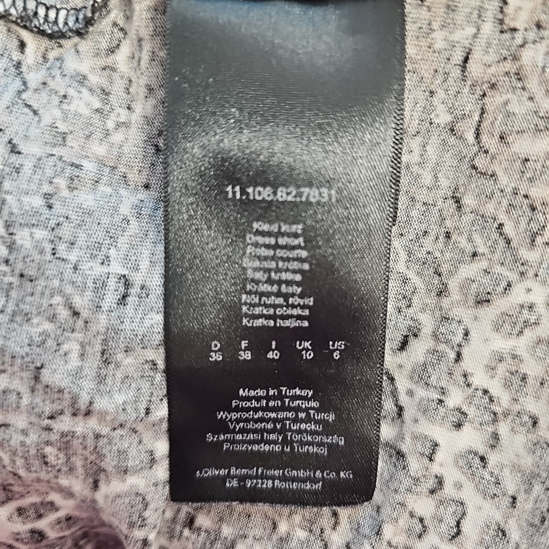 EK7961 Damen Kleid von s.Oliver, Leo Muster, braun-schwarz, Gr.364