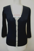 EK0666 Damen Strickjacke von Wallis, Gr.M, schwarz0