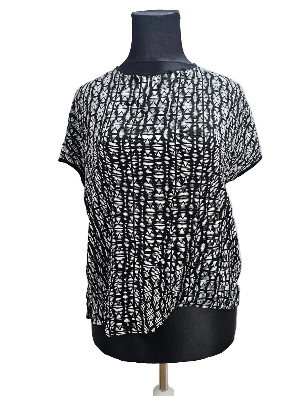 EK4431 Damen Bluse von Yessica, schwarz-weiß, Gr.460