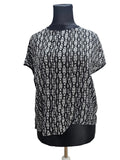 EK4431 Damen Bluse von Yessica, schwarz-weiß, Gr.460