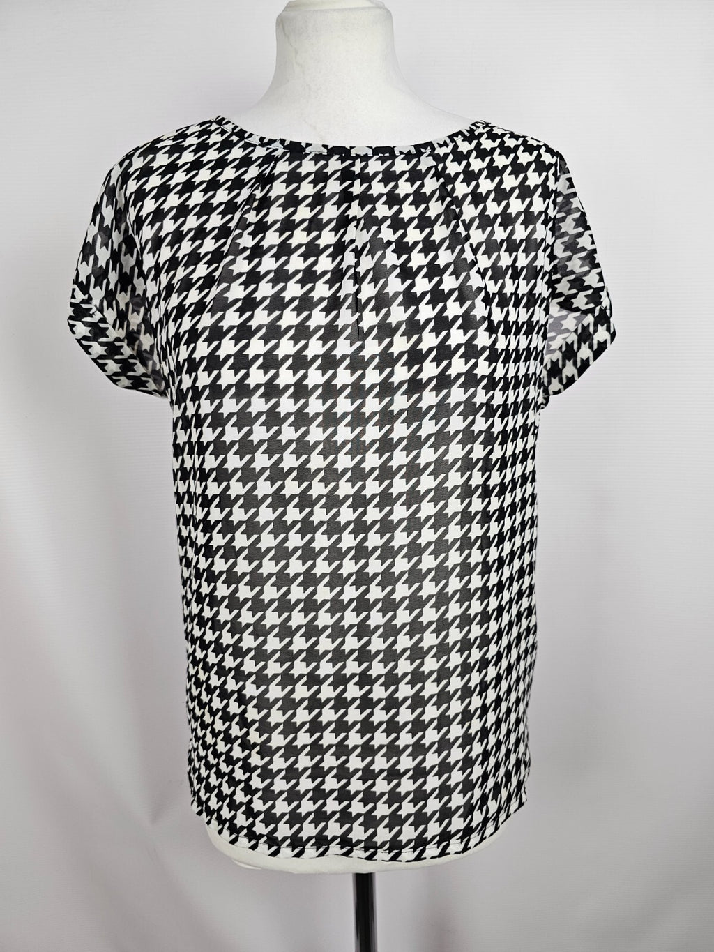 EK5617 Damen Bluse von Yessica by C&A, schwarz/weiß, Gr. 380