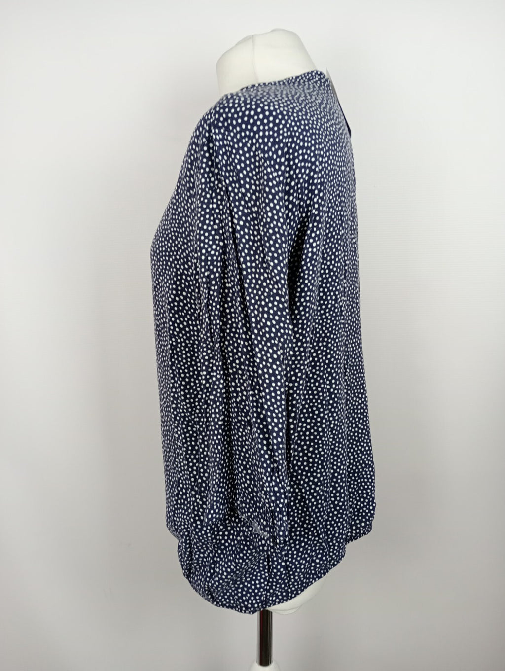 EK3536 Damen Bluse von Bonita, blau, weiß gepunktet, Gr. 443