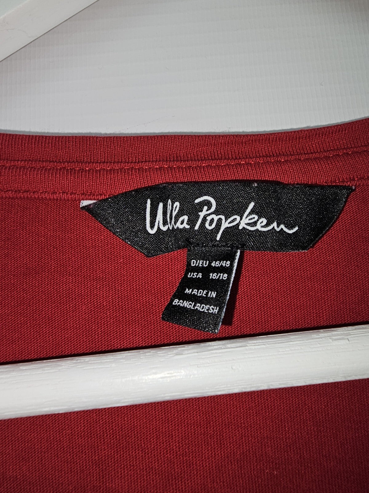 EK3873 Damen Sweatshirt von Ulla Popken, Rot, Gr.461