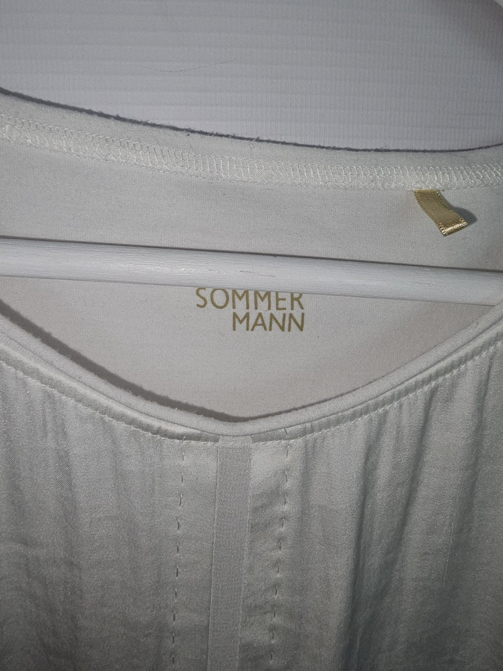 EK9102 Damen Bluse von Sommer Mann, Weiß, Gr. Ca. M1