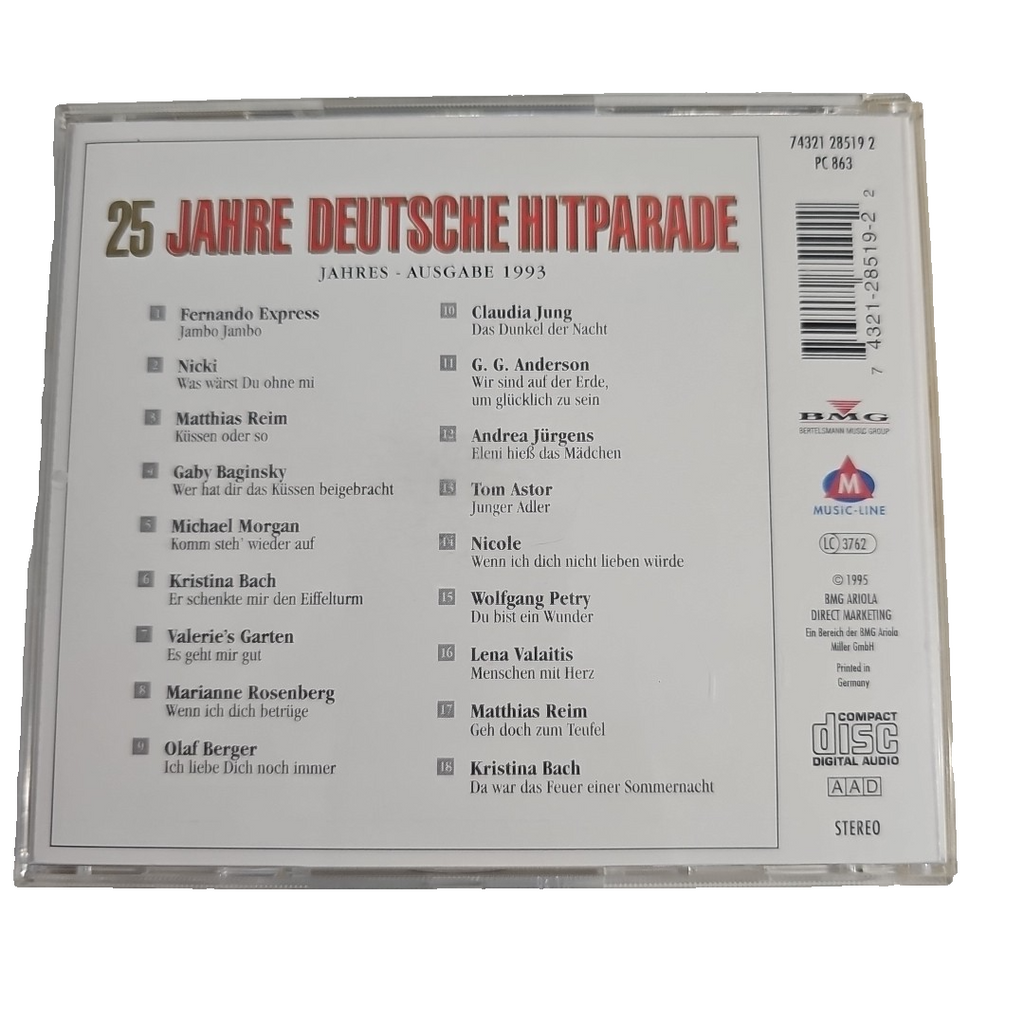 EB3150 25 Jahre Deutsche Hitparade 1993 / CD gebraucht gut2