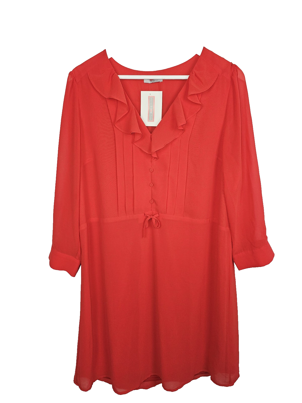 EK7038 Damen Kleid von H&M, rot, Gr.L0