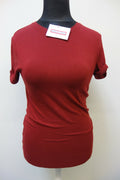 EK0650 Damen T-Shirt von Asos, dunkelrot, M0