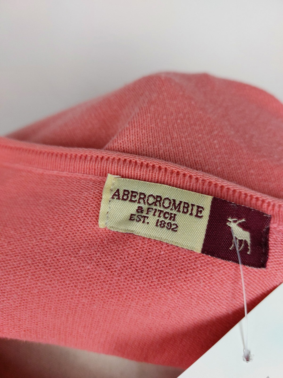 EK3413 Damen Strickjacke von Abercrombie & Fitch, Koralle, Gr. S5