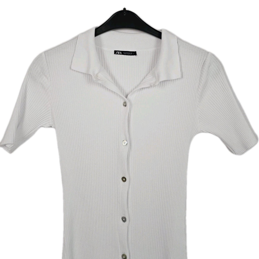 EK10838 Damen Kleid von Zara, Weiß, Gr. S1