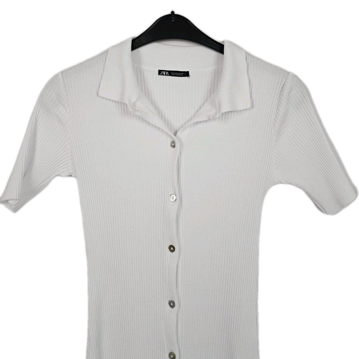 EK10838 Damen Kleid von Zara, Weiß, Gr. S1