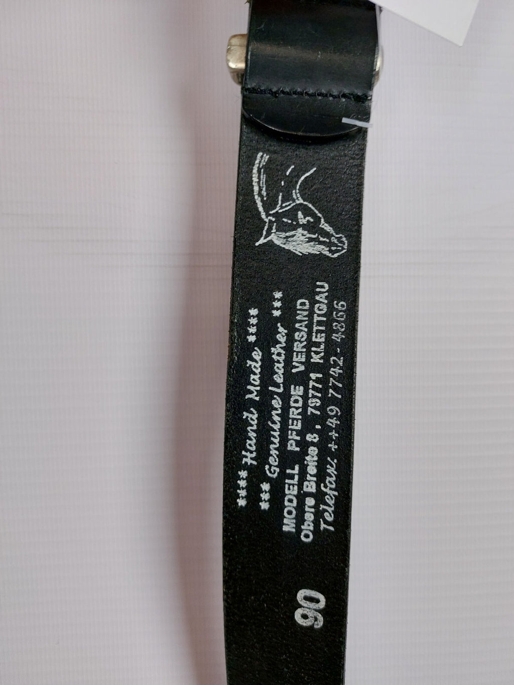 EK4601 Damen Gürtel, schwarz, Gr.90 Echtleder2