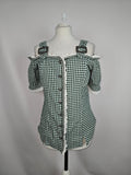 EK6401 Damen Bluse von Laura T., Grün, Gr.:400