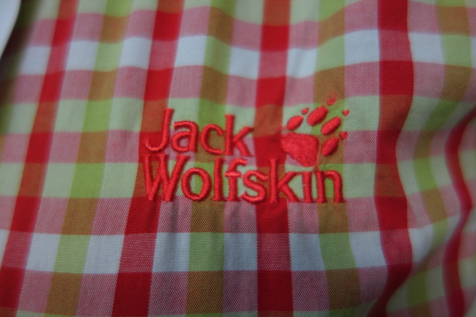 EK0417 Damen Bluse von Jack Wolfskin, kariert, Gr. M2