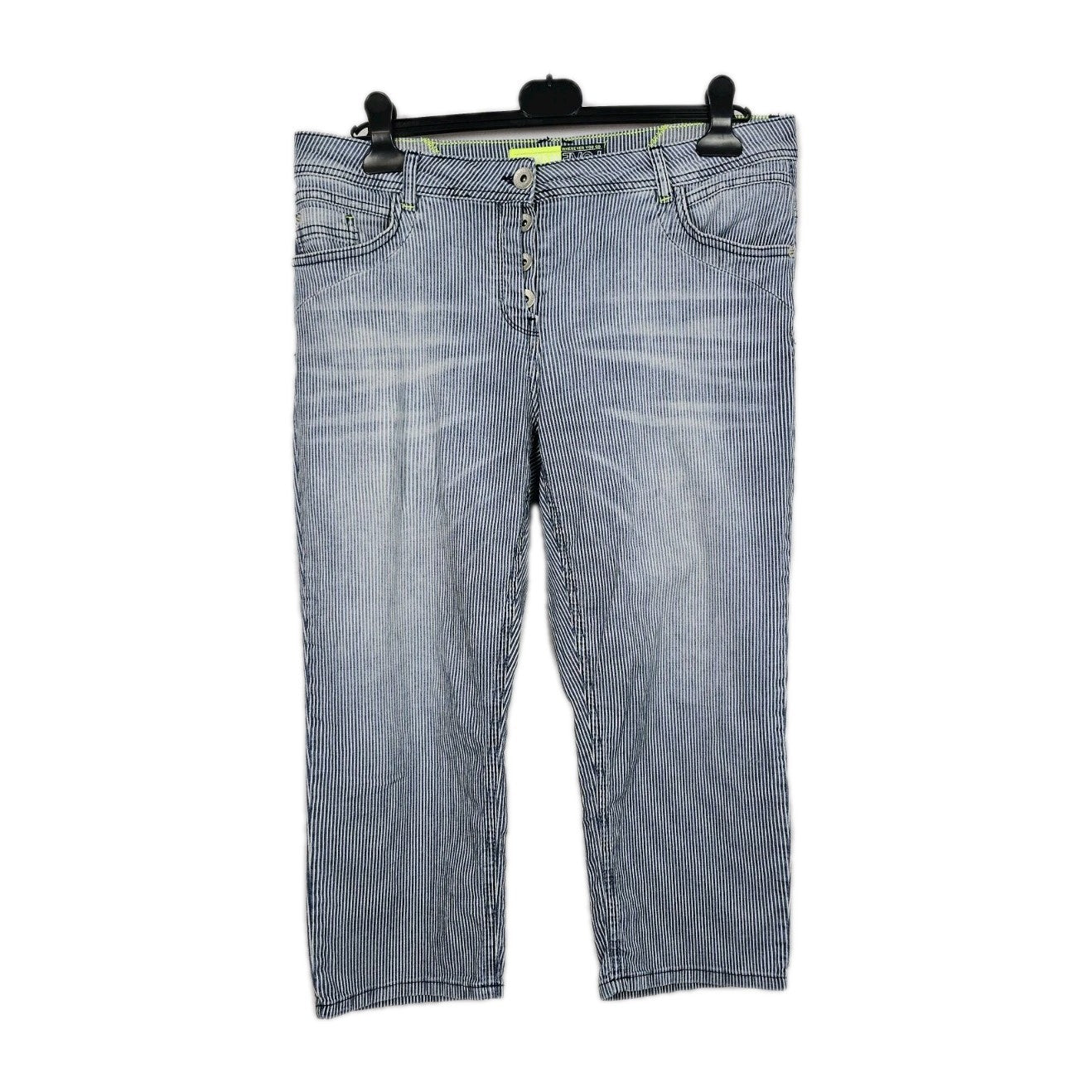 EK10459 Damen Hose von Cecil, Blau/Weiß, Gr. 320