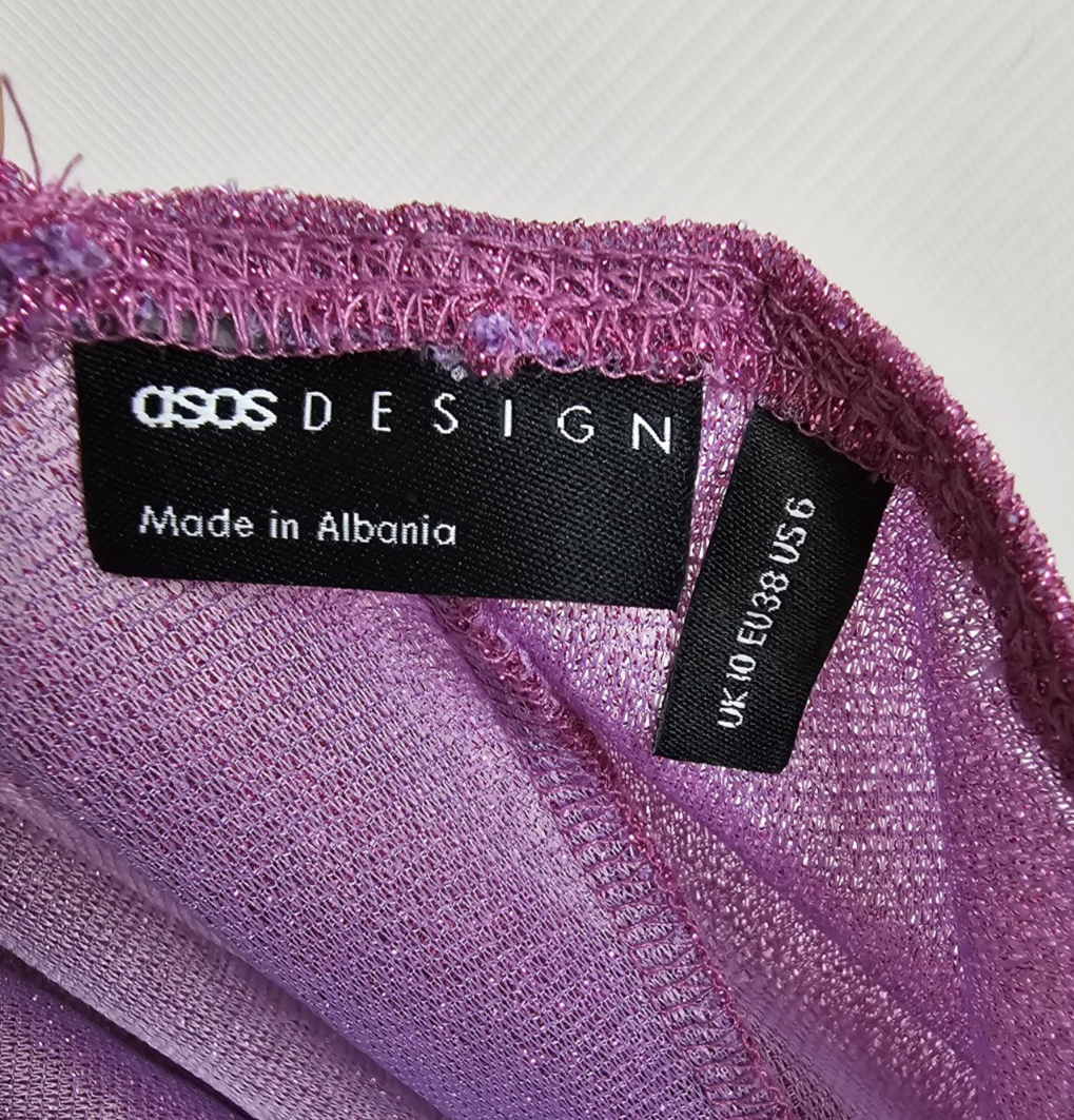 EK8374 Damen Kleid von asos, Pink, Gr. 387