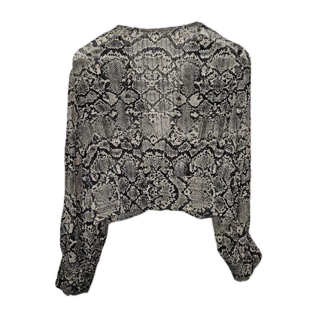 EK8651 Damen Bluse von Zara, Schlangenmuster, Gr.XL5