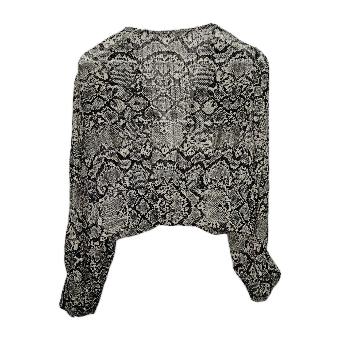 EK8651 Damen Bluse von Zara, Schlangenmuster, Gr.XL5