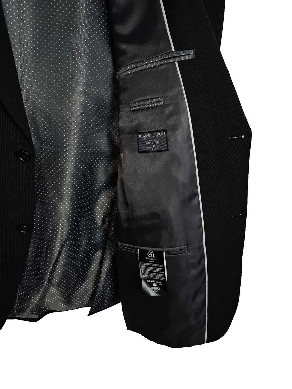 EK7090 Herren Anzug von Wood Blend, Schwarz Gr.527
