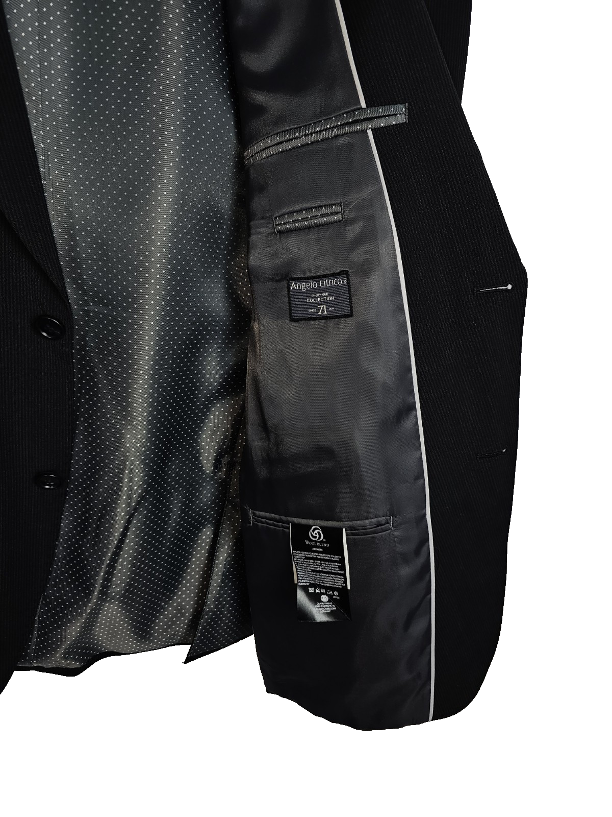 EK7090 Herren Anzug von Wood Blend, Schwarz Gr.527