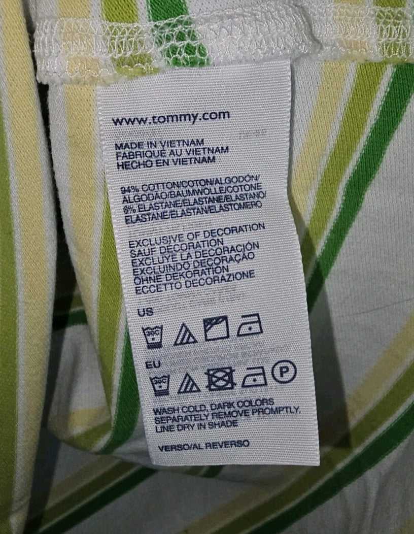 EK8810 Damen T-Shirt von Tommy Hilfiger, grün, Gr.M4