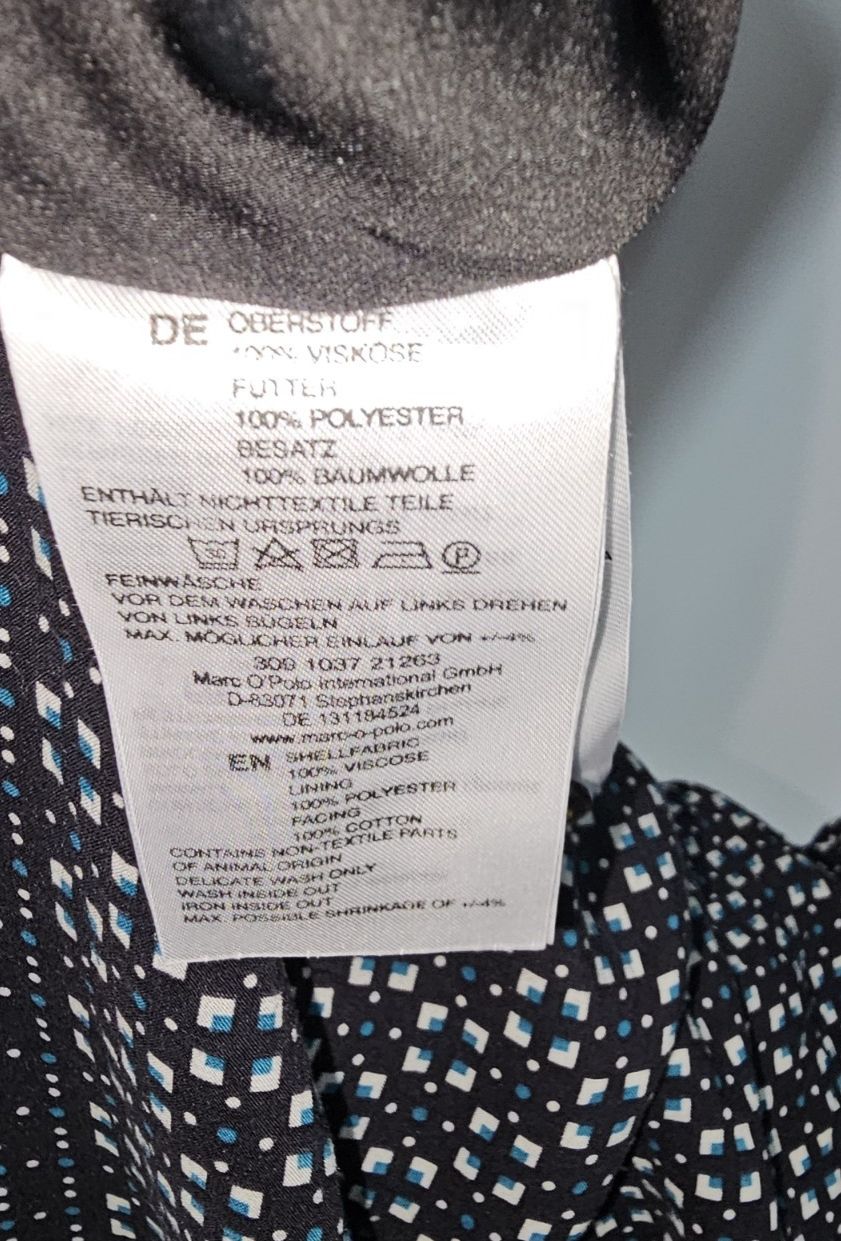 EK8411 Damen Kleid von Marc O'Polo, Dunkelblau, Gr. 385
