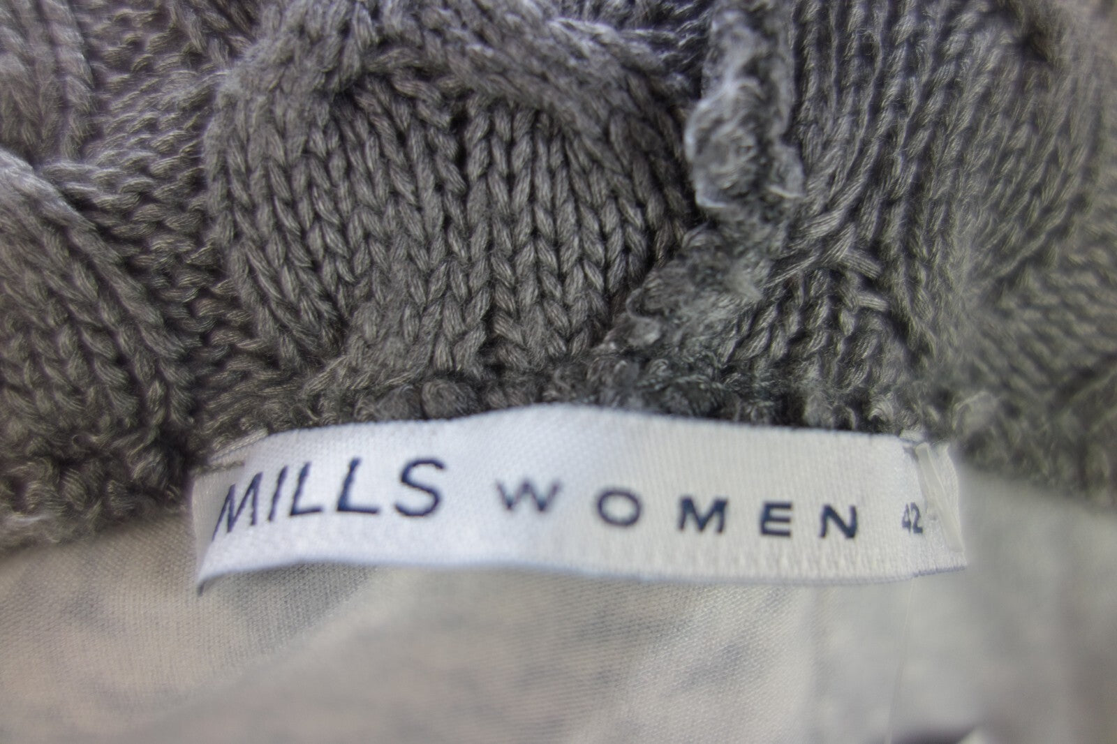 EK1918 Damen Kleid von Mills, grau/weiß, Gr. 424