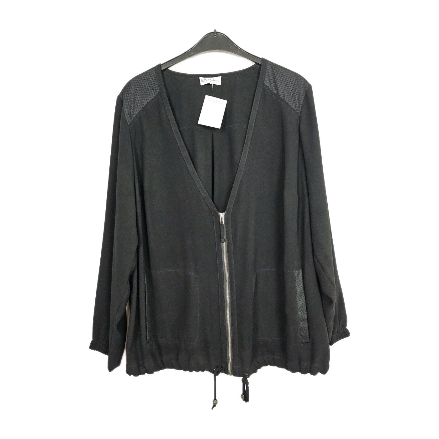 EK10233 Damen Blousen Jacke von Ulla Popken, Schwarz, Gr. 560