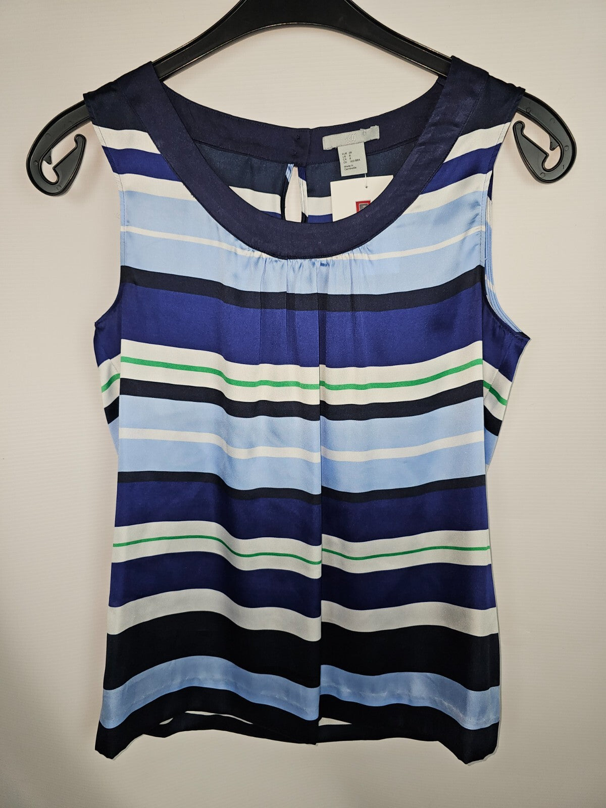 EK5172 Damen Top von H&M, blau, Gr.380