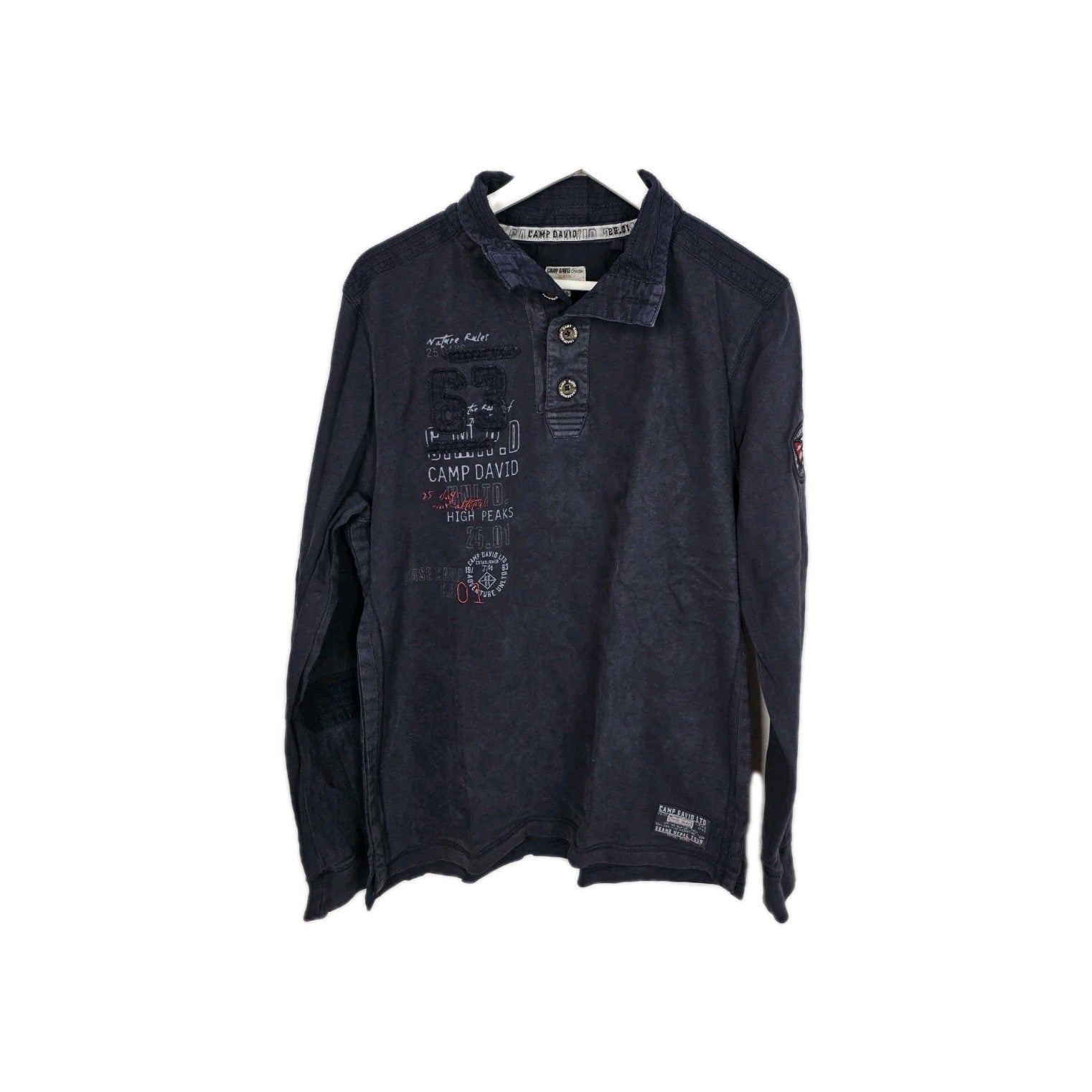 EK9299 Herren Hemd Camp David Gr.M Blau0