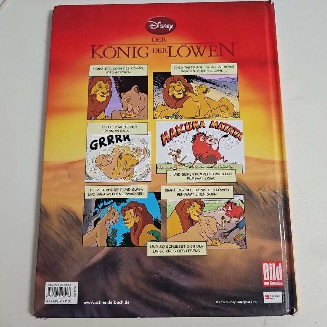 EB1968 BamS-Edition, Disney Filmcomics: Der König der Löwen von Walt Disney 1