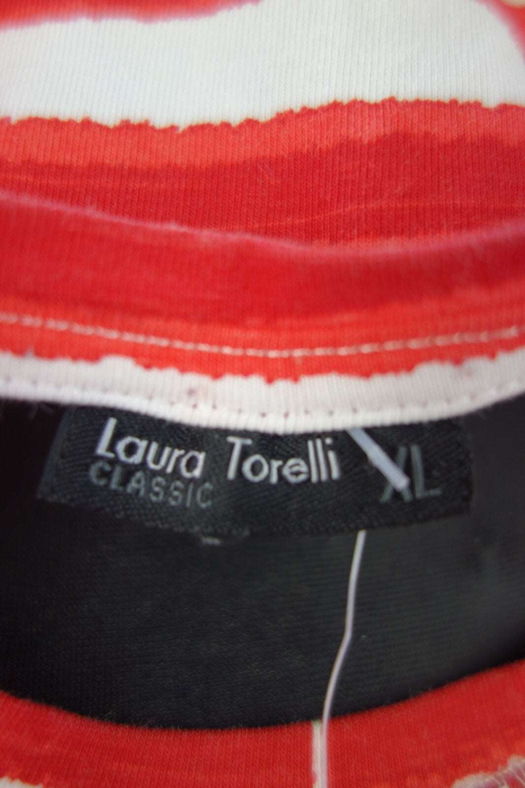 EK4215 Damen T-Shirt von Lauro Torelli, rot-weiß, Gr.XL4