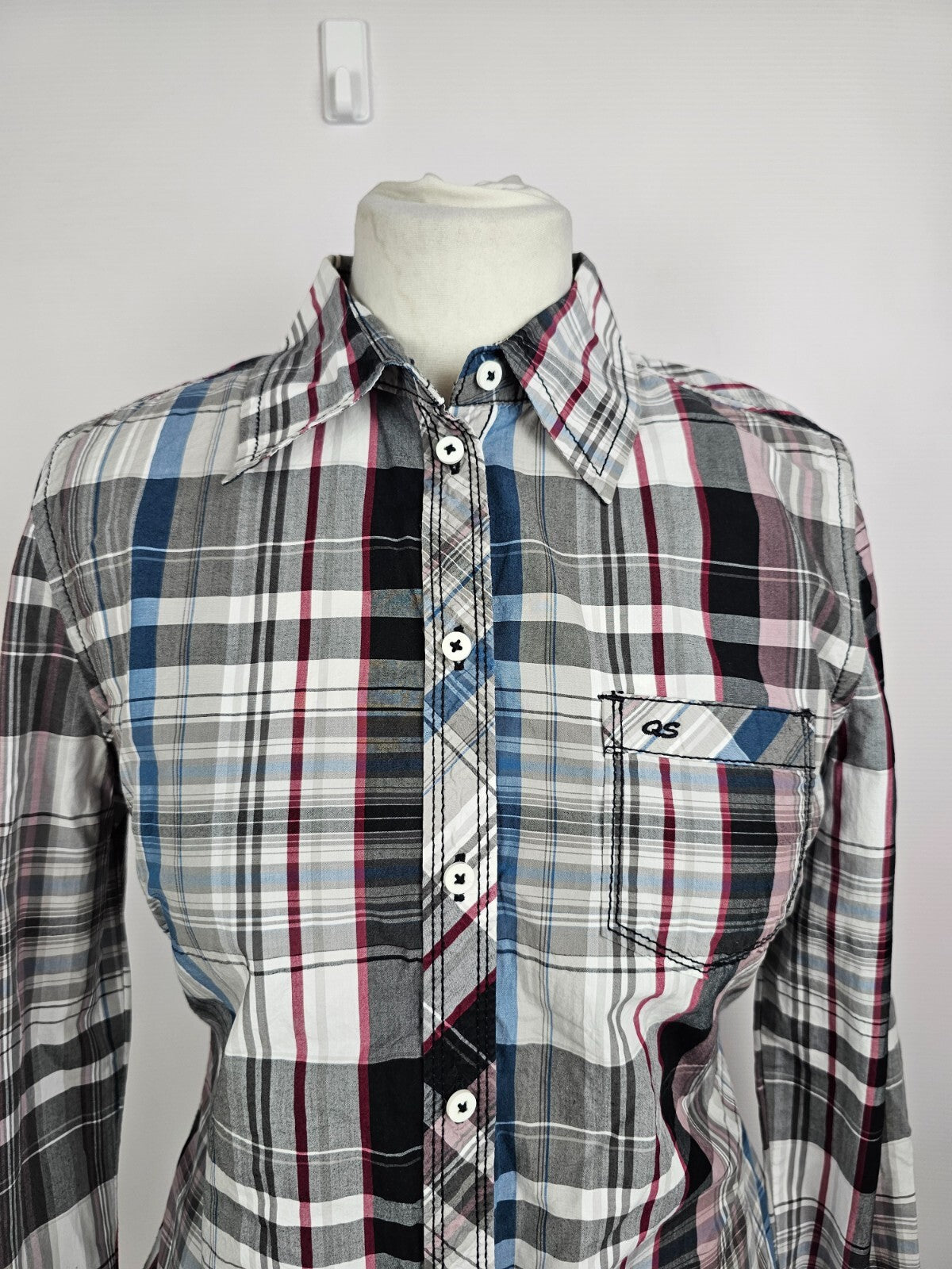 EK5095 Damen Bluse von s.Oliver, kariert, Gr. 381