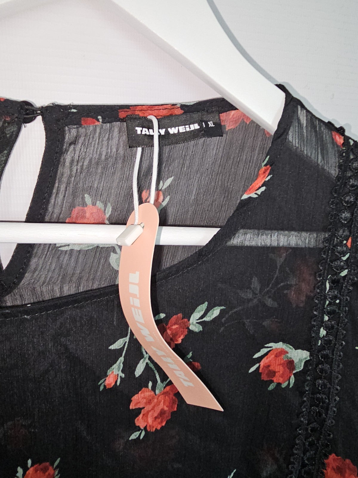 EK9050 Damen Bluse von Tally Weijl, Schwarz, Gr. XL2