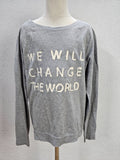 EK5182 Mädchen Langarmshirt von H&M, grau, Gr. 146/1520