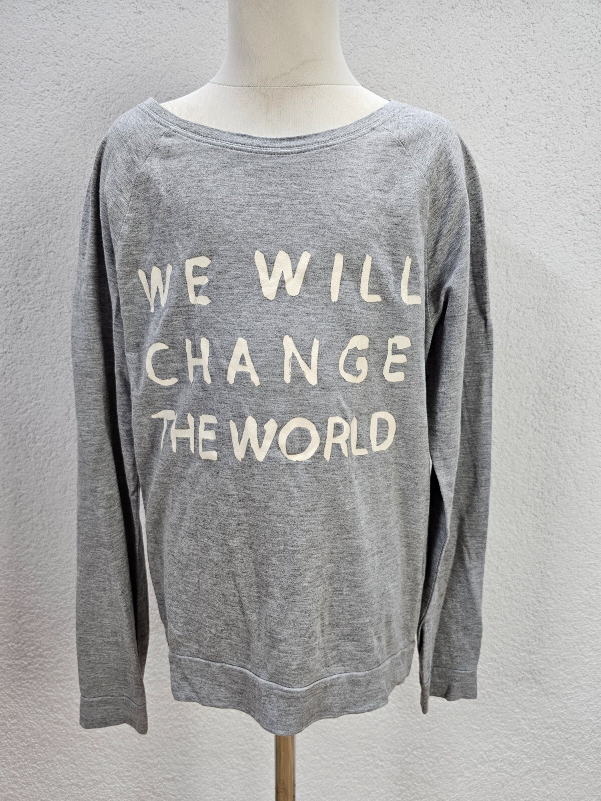 EK5182 Mädchen Langarmshirt von H&M, grau, Gr. 146/1520
